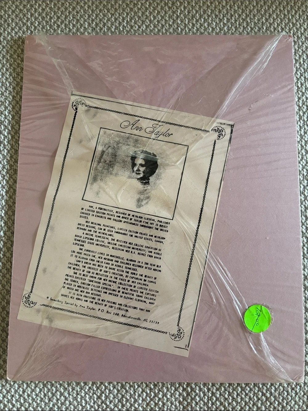 Ann Taylor Classic Baby Wall Art Print Matted 8x10